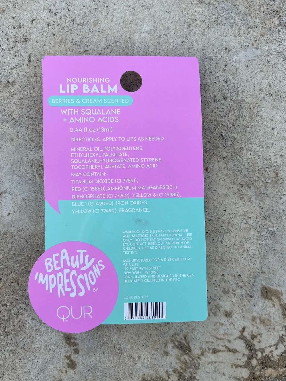 Beauty Impressions Squalane Lip Balm Set 4 Pack